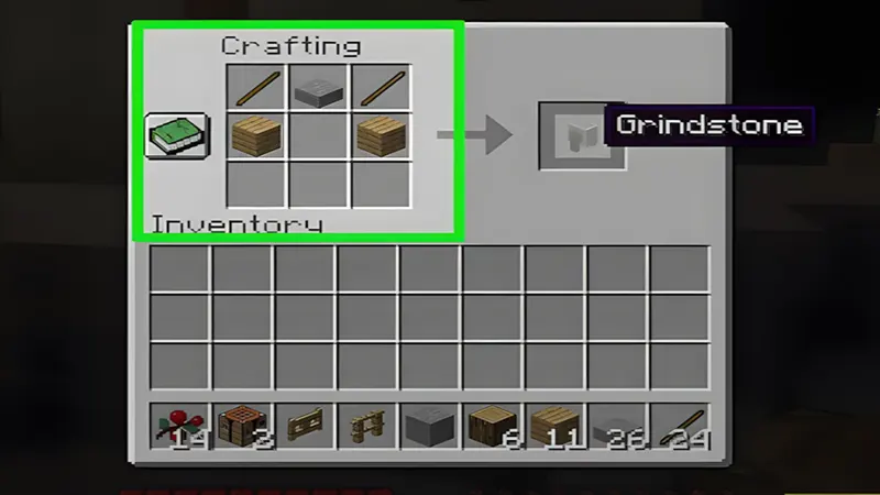 Bỏ trống ô giữa, đặt một khối gỗ vào ô đầu tiên, sau đó đặt que gỗ khác vào ô cuối cùng.