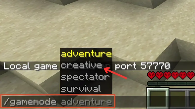 Cách chuyển gamemode Minecraft sang chế độ sáng tạo hoặc tự động