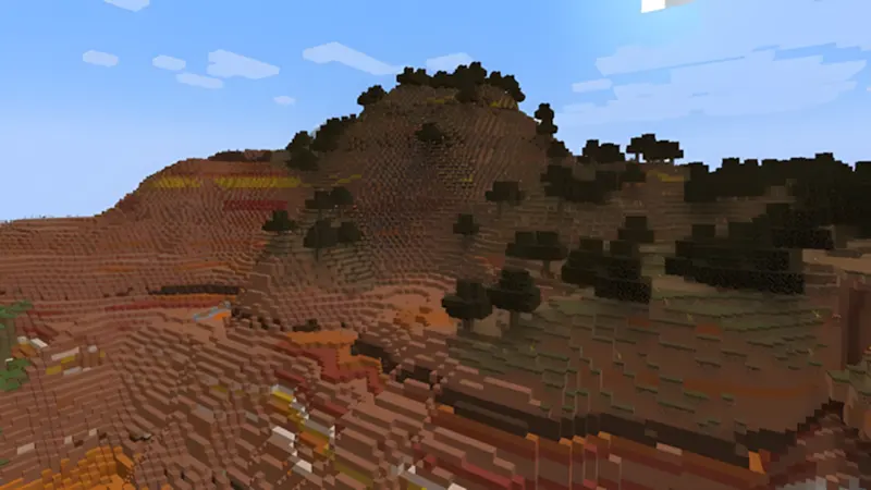 Dãy núi Badland với Woodland Mansion