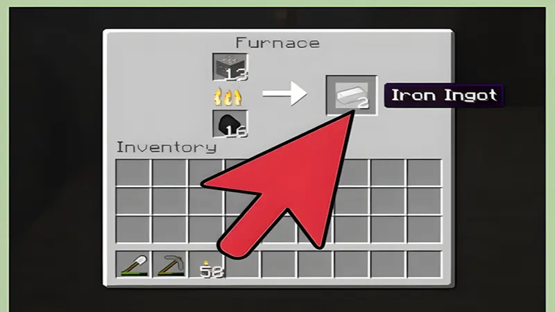 Để luyện quặng sắt thành thỏi, sử dụng lò luyện