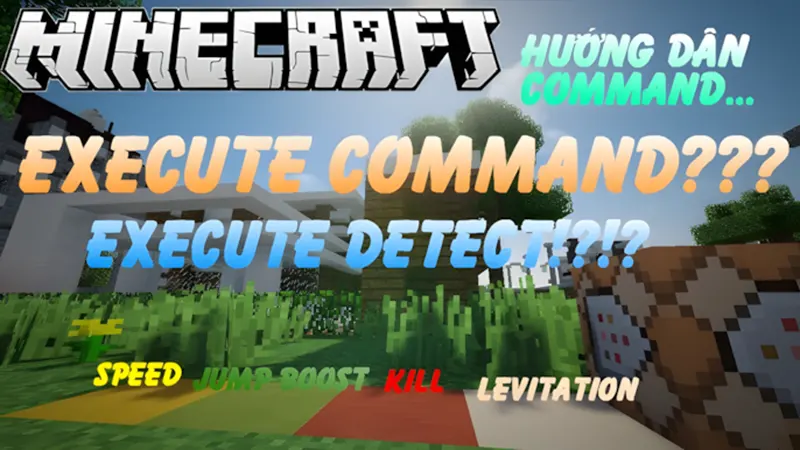 Để tạo hành vi động, kết hợp execute và các lệnh.