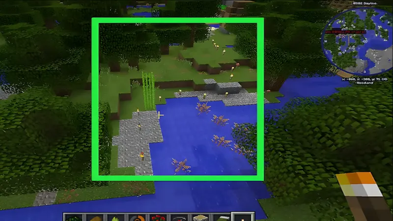 Để xác định vị trí của bạn, sử dụng đuốc.