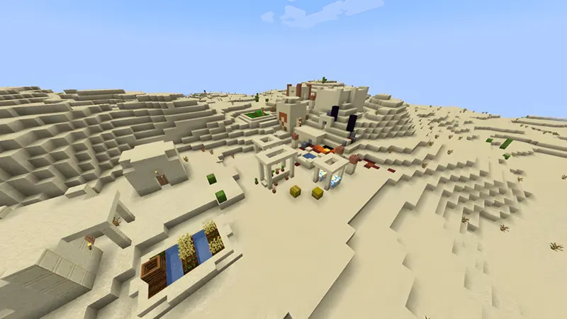 Desert Temple and Ruined Portal Village