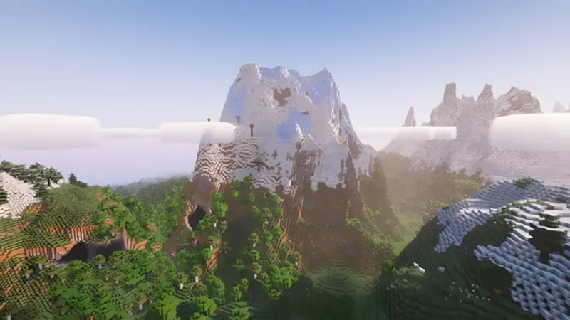 Đỉnh núi băng hùng vĩ