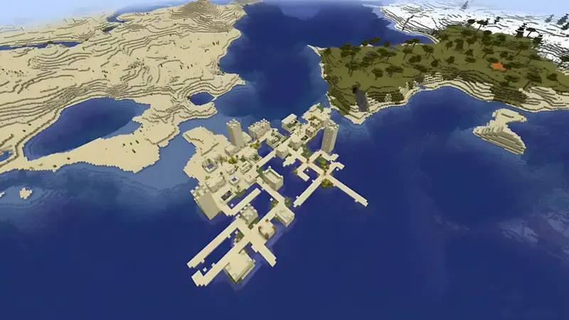 Làng sa mạc nổi giữa đại dương