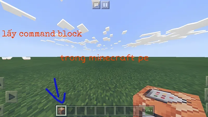 Lệnh/give @ p command block – Lấy khối lệnh để chạy