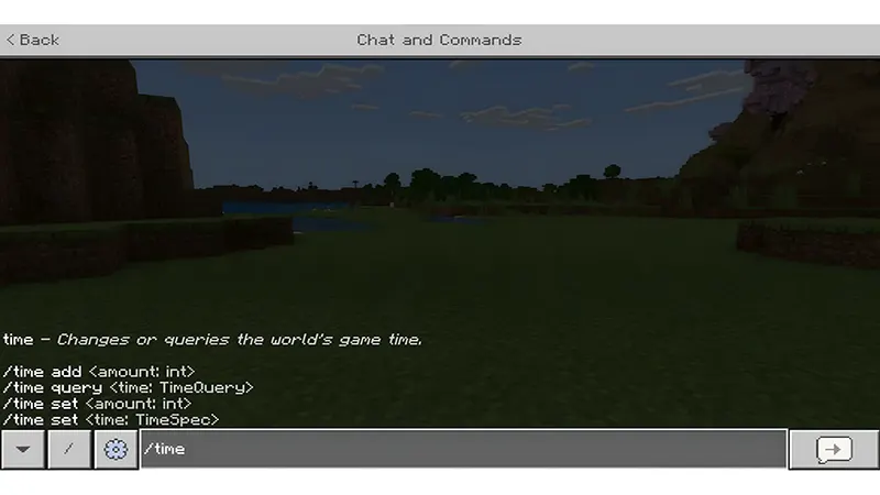 Lệnh/time set day – Giữ ánh sáng ban ngày khi xây dựng