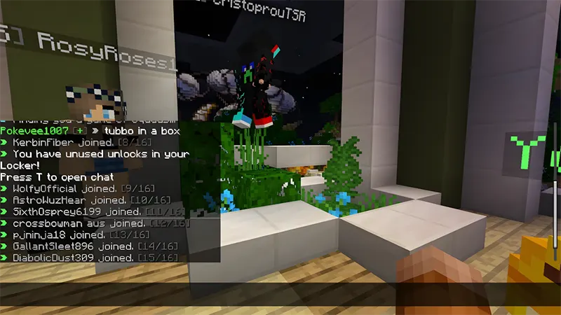 Mẹo chat trong Minecraft khi chơi server Việt Nam và quốc tế