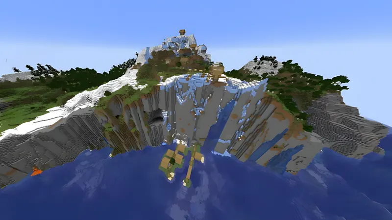 Ngôi làng bên dưới vách đá