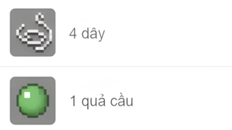 Cách Làm Dây Thừng Trong Minecraft