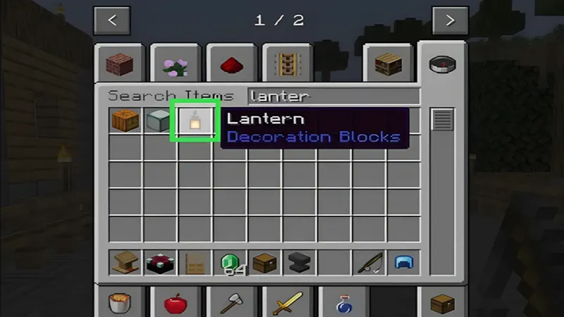 Nhận đèn lồng từ menu sáng tạo