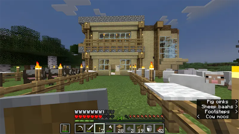 Bước 6: Thêm mái nhà