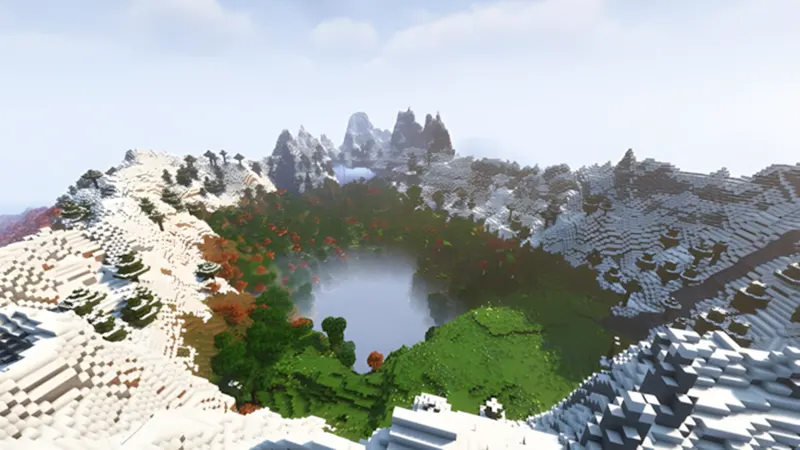 Thung lũng núi có hồ