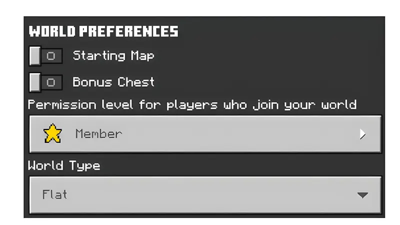 Ví dụ về việc sử dụng/Fill trong Minecraft