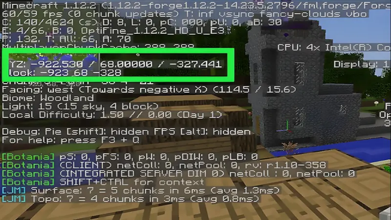 Xác định toạ độ của căn nhà