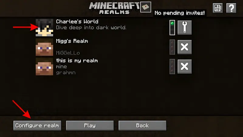 Cách chơi Minecraft cùng bạn bè với Realms b2