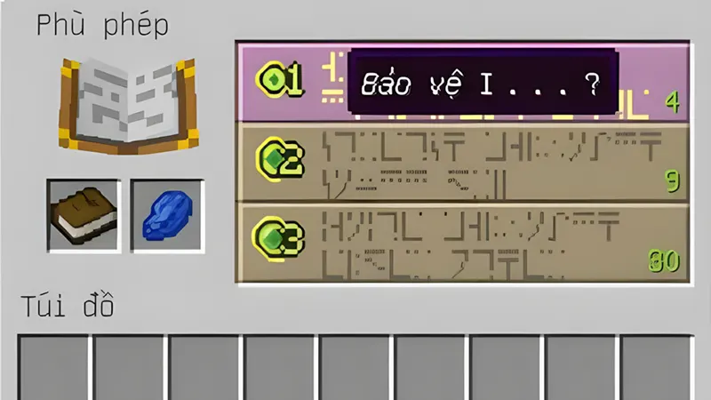 chế tạo sách phù phép bảo vệ I