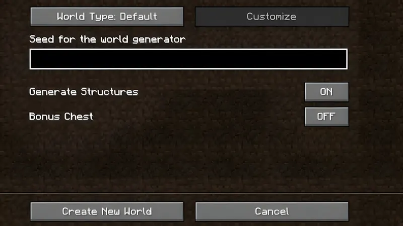 Cách sử dụng seed trong Minecraft