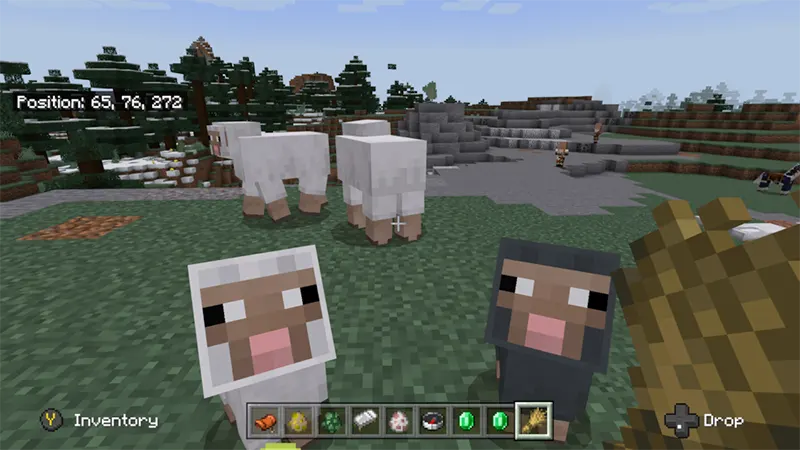 Cừu trong minecraft ăn gì (cỏ, lúa mì)