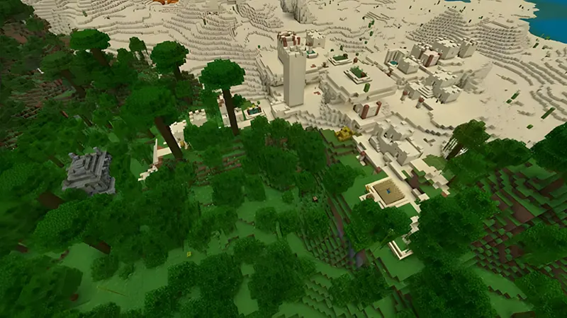 Desert Village with Jungle Temple