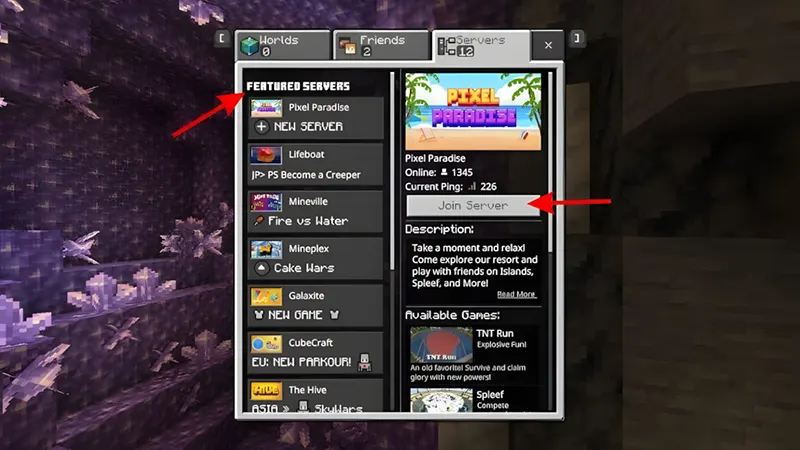 Minecraft Bedrock Edition b2