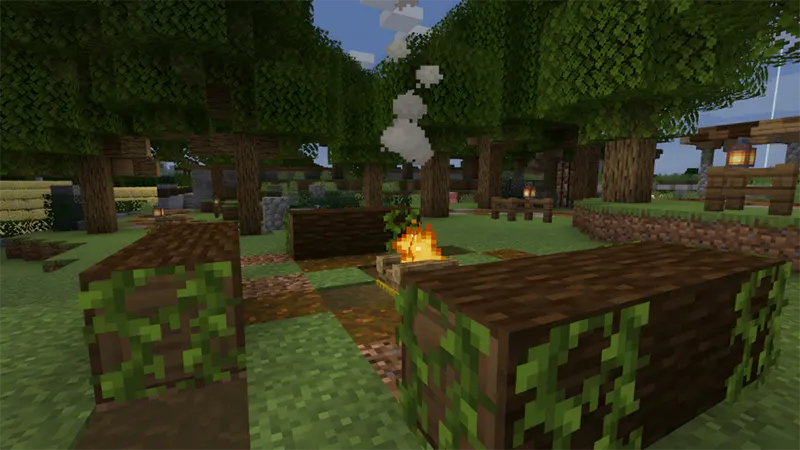 Cách Làm Lửa Trại Trong Minecraft 