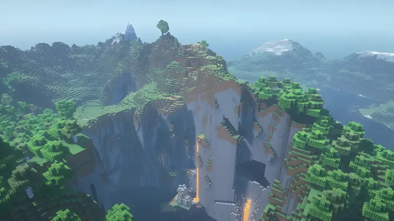 Ridge village with a view