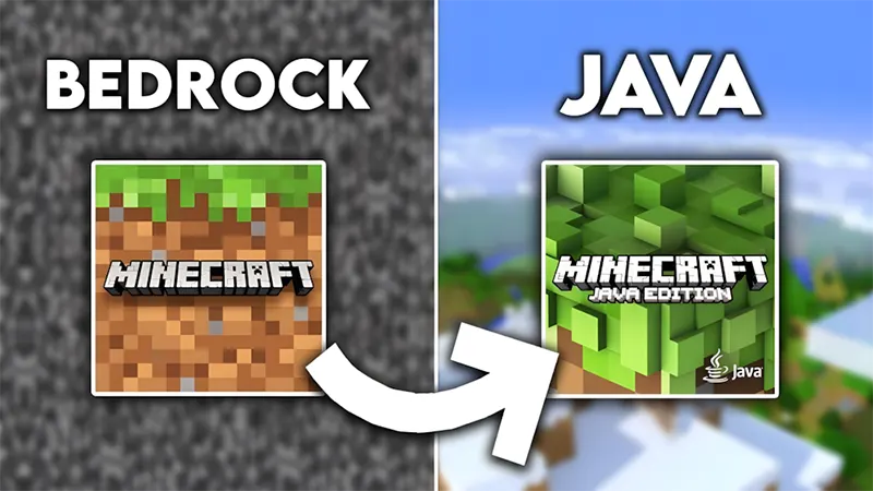 Sự khác biệt về nền tảng hoạt động giữa Minecraft Java và Bedrock